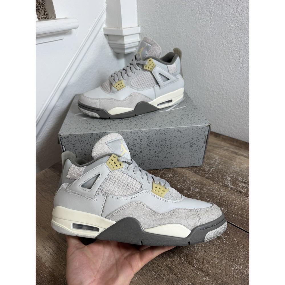 Jordan Air Jordan 4 Retro SE Craft Gray Low Top Sneakers DV3742-021 Size 10.5